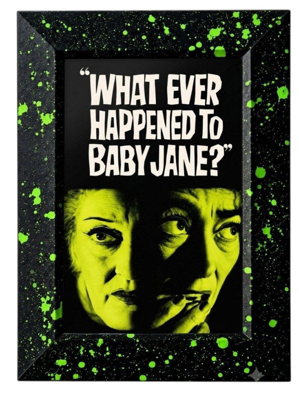 1962 psychological thriller What Ever Happened to Baby Jane? Horror Movie Framed